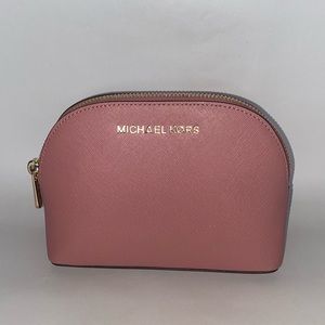 Leather Michael kors makeup bag